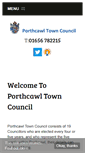 Mobile Screenshot of porthcawltowncouncil.co.uk